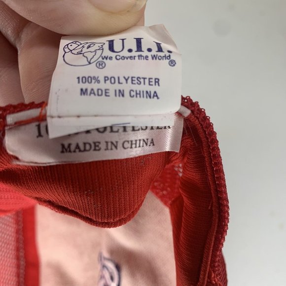 Vintage UII St Louis Cardinals Red OSFA Mesh Snap Back Hat MLB 90s Trucker Cap - Picture 7 of 7